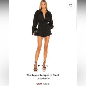 Black Date Night Romper